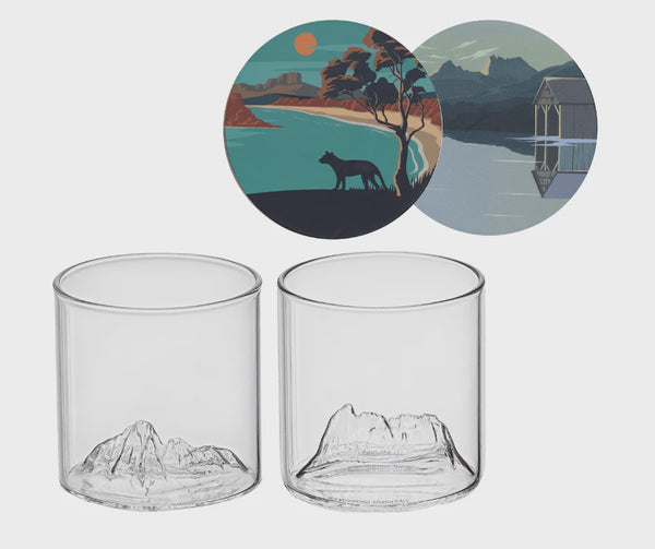Cradle Mountain Old Fashioned Glass Twin Set
