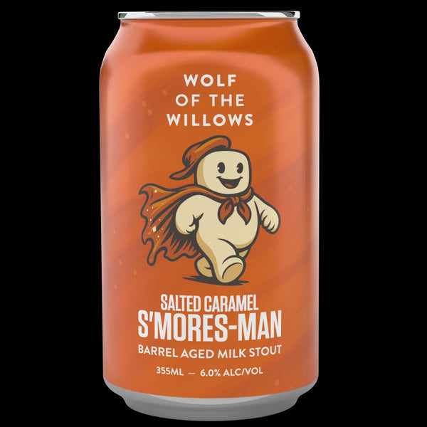 Wolf of the Willows 'Salted Caramel S'mores-Man' Barrel Aged Milk Stout
