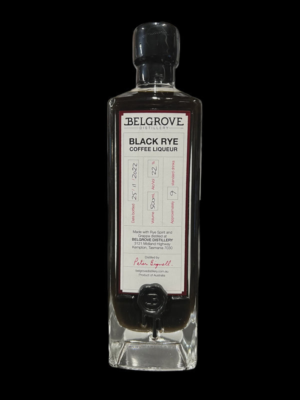 Belgrove Distillery Black Rye Coffee Liqueur
