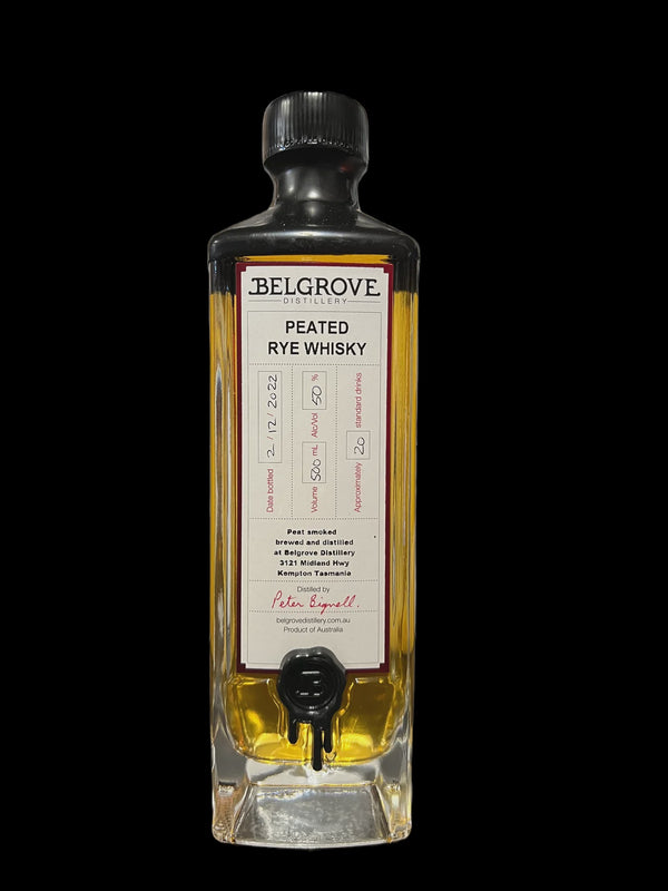 Belgrove Peated Rye Whiskey