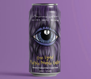 Sailors Grave x Dangerous Ales Collaboration One Eyed Purple People Eater / Double Fruited Oat Cream Gose 440ml - Hop Vine & Still