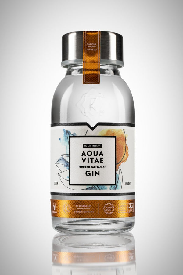 7K Distillery Aqua Vitae Gin 200ml - Hop Vine & Still