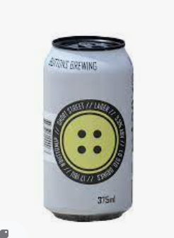 Buttons Short Street Lager 375ml - Hop Vine & Still