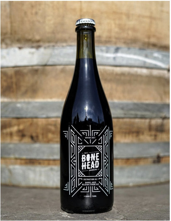 Bonehead Distraction Ale Barrel Aged Belgian Strong Ale 2021 750ml - Hop Vine & Still