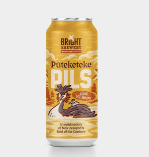 Bright Brewery Puteketeke NZ Pils 440ml - Hop Vine & Still