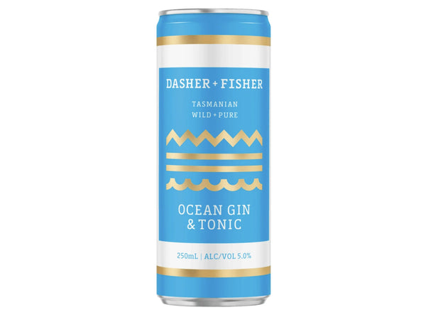 Dasher + Fisher Ocean Gin & Tonic 250ml - Hop Vine & Still