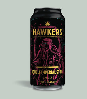 Hawkers 2023 Bourbon Barrel Double Imperial Stout 440 ml - Hop Vine & Still