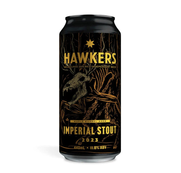 Hawkers Maple Barrel Aged Imperial Stout 2023 440ml - Hop Vine & Still