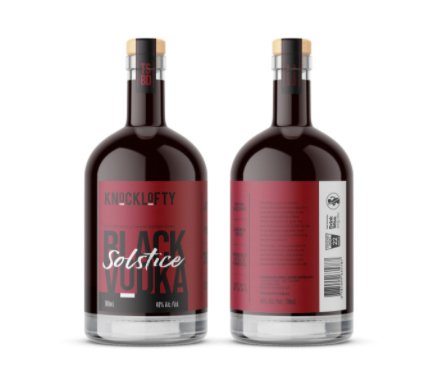 Knocklofty Black Solstice Vodka 700ml - Hop Vine & Still