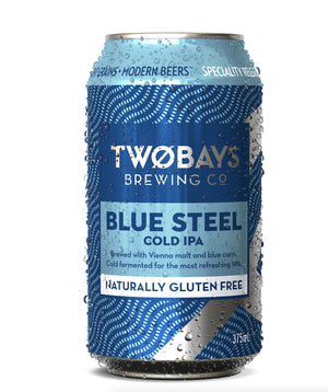 Two Bays Blue Steel Cold IPA 375ml - Hop Vine & Still