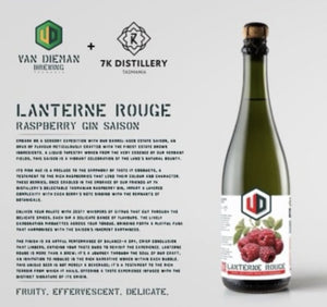 Van Diemen Brewing Lanterne Rouge Raspberry Gin Saison 375ml - Hop Vine & Still